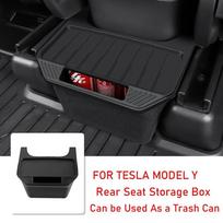 For Tesla Model Y Rear Central Control Storage Box TPE Style Car Console Organzier Tray Case For Tesla Model Y Accessories juoda