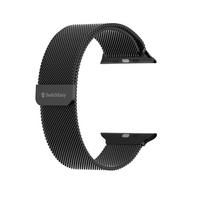 Switcheasy tinklelio nerūdijančio plieno laikrodžio kilpa, skirta Apple Watch Series 7/8/9, skirta iwatch ultra/ultra 2 kilpa 38/40/41/42/44/45 mm iwatch ultra dirželiui juoda