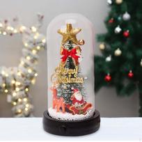 LED stalviršio Kalėdų eglutė mini su šviesia dekoracija darbalaukio ornamentu