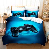 3d Gamepad Bedding Set Custom Kids Boys Teens Video Game Duvet Cover For Youth New Game Controller Bedspread AU Single  135x200cm white