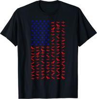 Lėktuvas JAV Vėliava Amerikos Nepriklausomybės Diena Liepos 4 d. Unisex Marškinėliai S