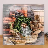 „Pasidaryk pats“ deimantinė tapyba Treantas Kryželiu siuvinėjimo rinkinys Mozaikos menas Deimantinė tapyba Pilnas apskritimas/kvadratas Deimantas Namų dekoravimas Square 25x25cm black