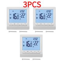 1–10 vnt. programuojamas dujinio katilo termostatas, vandens šildymo temperatūros reguliatorius, rankinis LCD termostatas su „Kid Lock Smart Home“ 3PCS