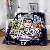 Anime Blanket JoJo's Bizarre Adventure series  Stone Ocean Soft flannel Fleece Throw Couch Lightweight Warm  Quilt 100x150cm gray