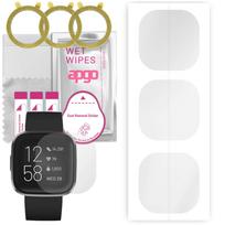3x apgo Hydrogel ekrano apsauga, skirta Fitbit Sense, hidrogelio plėvelė, su pozicionavimo sluoksniu, lengvas montavimas