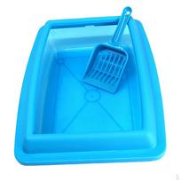 Nuimami Pet Cat Kitty Litter tualeto dėžutės reikmenys su Shovel Blue blue