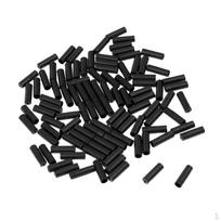 100 vnt. dviračio dviračio kabelio galo korpuso vielos linijos antgaliai 4 mm black