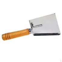 Patvarus medinės rankenos metalinis kastuvas, kastuvo įrankis, laikantis 8 colių white