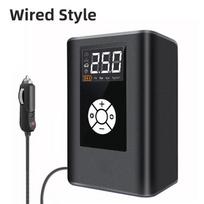 Belaidis automobilinis oro siurblys 120W 150PSI Nešiojamas skaitmeninis oro kompresorius Elektrinis automatinis siurblys Padangų pripūtėjas automobiliui, motociklui, dviračiui Wired Version juoda