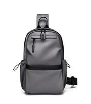 Unisex krūtinės krepšys Paprastas laikymo krepšys Lengvas kelioninis maža kuprinė Crossbody Bag Mada Kasdieniai vienetiniai krepšiai one size pilka spalva