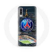 Coque Samsung Galaxy A70 psg logo stade nuit tour eiffel