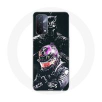 Coque Oppo A93 5G Lewis Hamilton Black Panther juoda