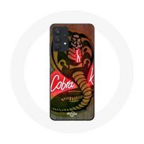 Case - Maniacase - Samsung Galaxy A32 5G - Cobra Kai Logo - Silicone - Soft juoda