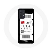Coque pour Samsung Galaxy A32 5G Billet d'avion Istanbul Turquie