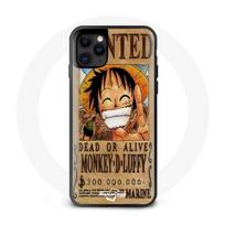 Case - Maniacase - iPhone 12 Mini - One Piece Luffy Wanted - Silicone - Black juoda