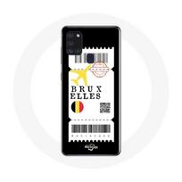 Coque Samsung Galaxy A21S Billet d'avion Bruxelles