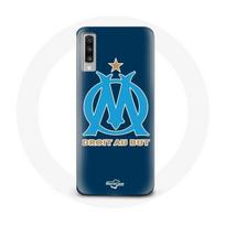 Case - maniacase - Samsung Galaxy A70 - OM logo blue - Soft - Protection and decoration juoda