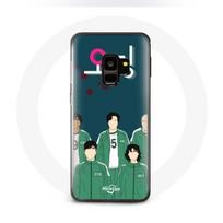 Coque pour Samsung Galaxy S9 Squid Game Affiche personnages Art