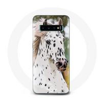 Coque pour Samsung Galaxy S10 Appaloosa Cheval blanc