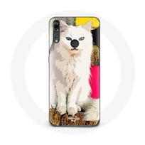Coque pour Huawei p30 lite Turc de Van Chat Blanc aux yeux bleu et jaune