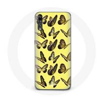 Coque pour Huawei p20 Papillons Fond Jaune geltona
