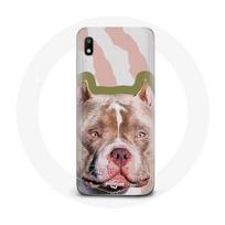 Coque pour Samsung Galaxy A10 Chien de Pitbull marron ruda