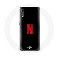 Coque pour Huawei P20 Pro Netflix Logo rouge fond noir