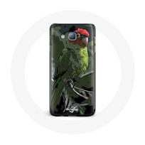 Coque pour Samsung Galaxy J7 Pionus Perroquet Rouge Vert