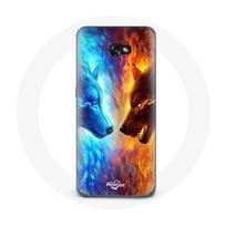 Coque pour Samsung Galaxy A5 Loup de Glace et de feu