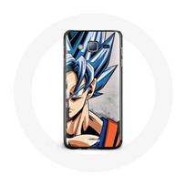 Coque pour samsung galaxy J3 Anime Dragon Ball Goku Cheveux bleu