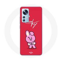 Coque pour Xiaomi Mi 12 / 12X BTS Bangtan Garçons BT21 Cooky Fond Rouge
