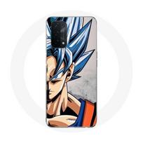 Coque pour Oppo A74 Anime Dragon Ball Goku Cheveux bleu