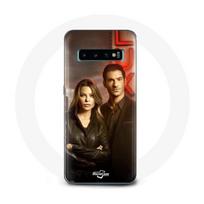 Coque pour Samsung Galaxy s10 edge Chloe Decker et Lucifer Morningstar