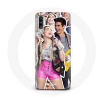 Coque pour Samsung Galaxy A70 Poursuis Tes Rêves Mía Cáceres et Álvaro Paz