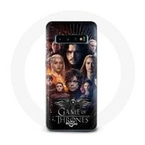 Coque pour Samsung Galaxy S10 Game of Thrones Saison 8 Le Trône de Fer L'affiche de L'équipage Logo pilka