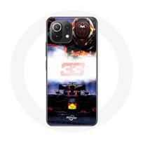 Coque pour Xiaomi Mi 11 Lite Formule 1 Max Verstappen Pilote de F1 noir rouge et jaune