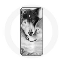 Coque pour Xiaomi Mi 11 Lite Loup Duo animaux