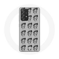 Coque pour Samsung Galaxy A52 Statue fond gris pilka