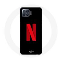 Coque pour Oppo A93 Netflix Logo rouge fond noir juoda