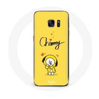 Coque pour Samsung Galaxy S6 BTS Bangtan Garçons BT21 Chimmy Jimin Fond Jaune