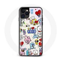 Coque pour Iphone 11 Pro Max BTS Bangtan Sonyeondan BT21 Van Tata Chimmy Cooky Rj Koya Mang Et Shooky