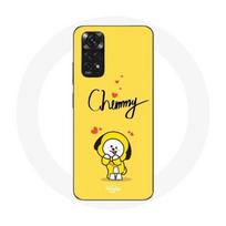 Coque pour Xiaomi Redmi Note 11 4G BTS Bangtan Garçons BT21 Chimmy Jimin Fond Jaune