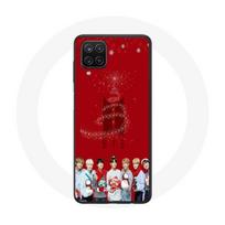Coque pour Samsung Galaxy A42 5G BTS Bangtan Garçons Fond Rouge Cadeau de Noël 2023