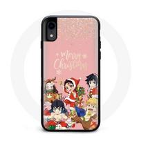 Coque pour Iphone XS Demon slayer merry christmas affiche Anime Manga