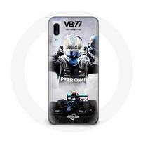 Coque pour Samsung Galaxy A20e Formule 1 Valtteri Bottas pilote de course F1 Noir