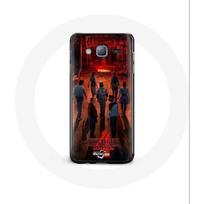 Coque pour Samsung Galaxy J7 2016 Stranger Things Affiche Equipages Fan Art Saison 4