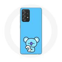 Coque pour Samsung Galaxy A52 Bangtan BTS BT21 Koya RM Fond Bleu mėlyna