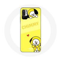 Coque pour Xiaomi Redmi Note 10T 5G BTS Bangtan BT21 Chimmy Jimin Fond Jaune
