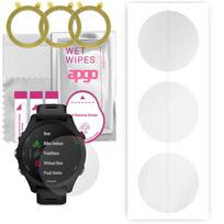 3x apgo hidrogelinė ekrano apsauga, skirta Garmin Forerunner 255S Music, hidrogelio plėvelė, su pozicionavimo sluoksniu lengvas montavimas