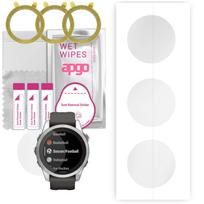 3x apgo hidrogelinė ekrano apsauga, skirta Garmin Fenix ​​7S Pro, hidrogelio plėvelė, su pozicionavimo sluoksniu, kurį lengva montuoti